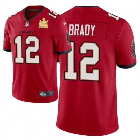 Tampa Bay Buccaneers Tröjor Tom Brady 12 Nike Röd 2021 Super Bowl LV Champions - Herr Tampa Bay Buccaneers Tröjor Tom Brady 12 Nike Röd 2021 Super Bowl LV Champions - Herr